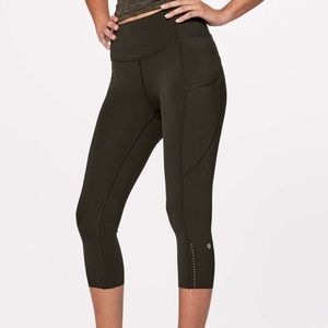 "Dark Olive” Fast N' Free Lululemon Leggings